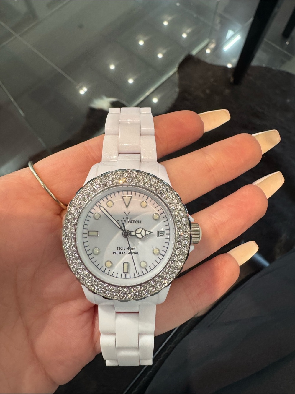 New ToyWatch Plasteramic White Crystal Classic Watch
